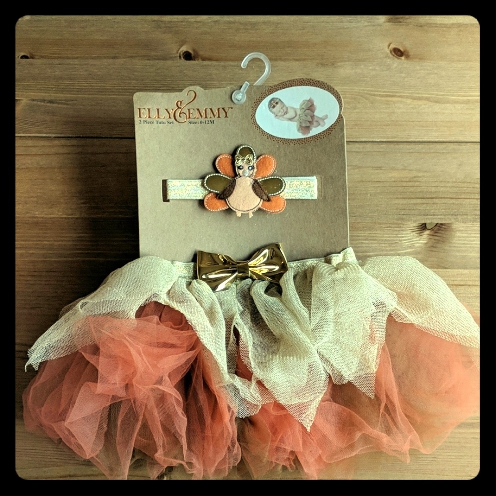 🦃 3/$30 Brand New! Thanksgiving Tutu and headband